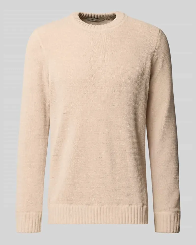 Only & Sons Regular Fit Strickpullover mit Rundhalsausschnitt Modell 'ETHAN Beige