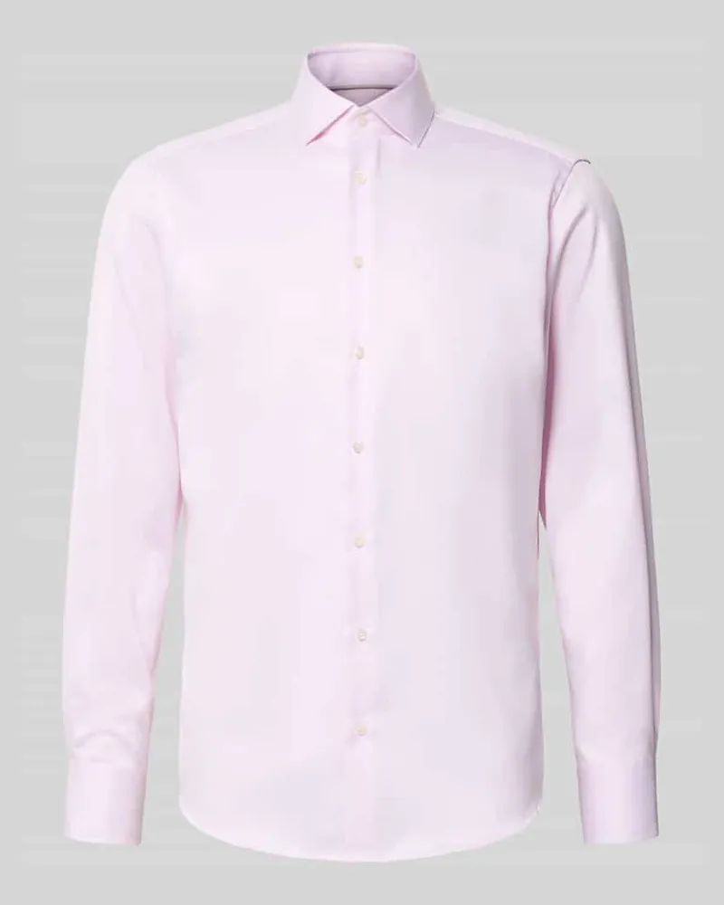 Christian Berg Regular Fit Business Hemd aus Baumwolle mit Haifischkragen Hellrosa