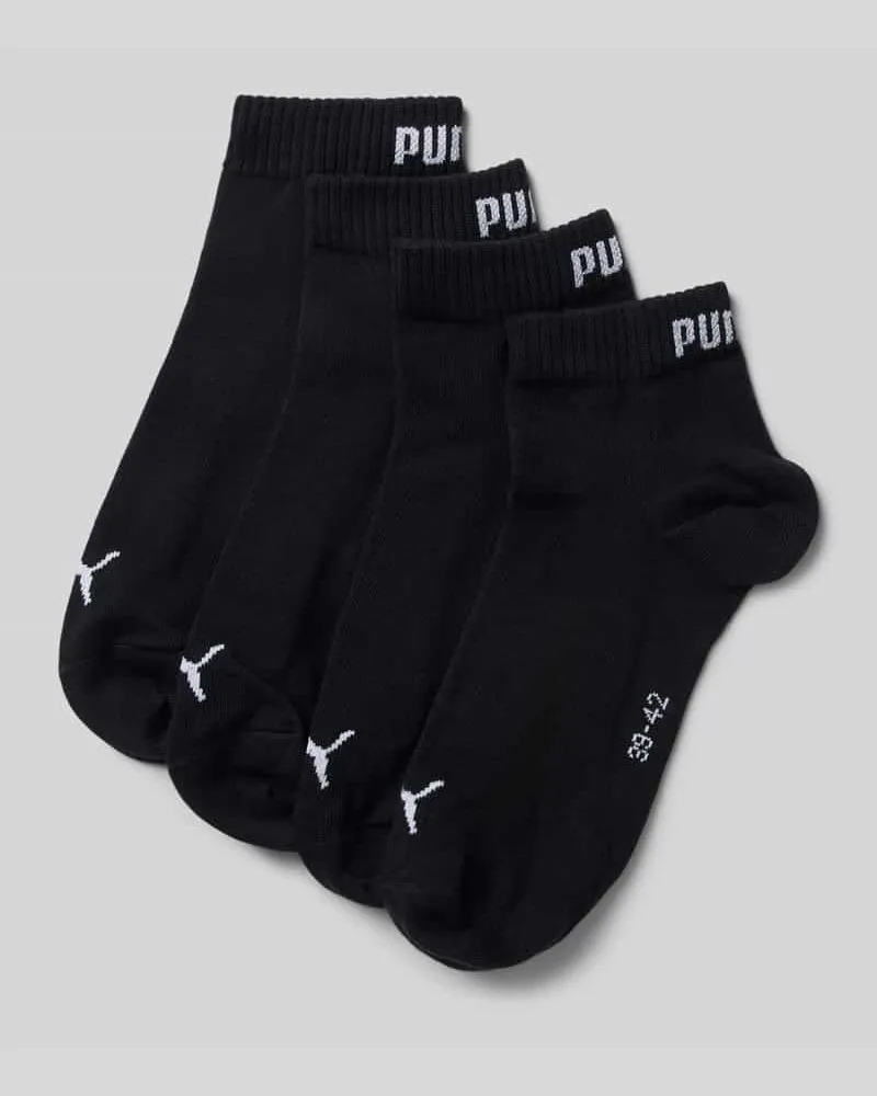 Puma Sneakersocken mit Label-Details im 4er-Pack 