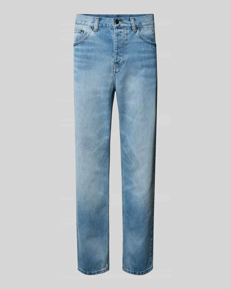 Carhartt WIP Straight Fit Jeans im 5-Pocket-Design Modell 'NEWEL 
