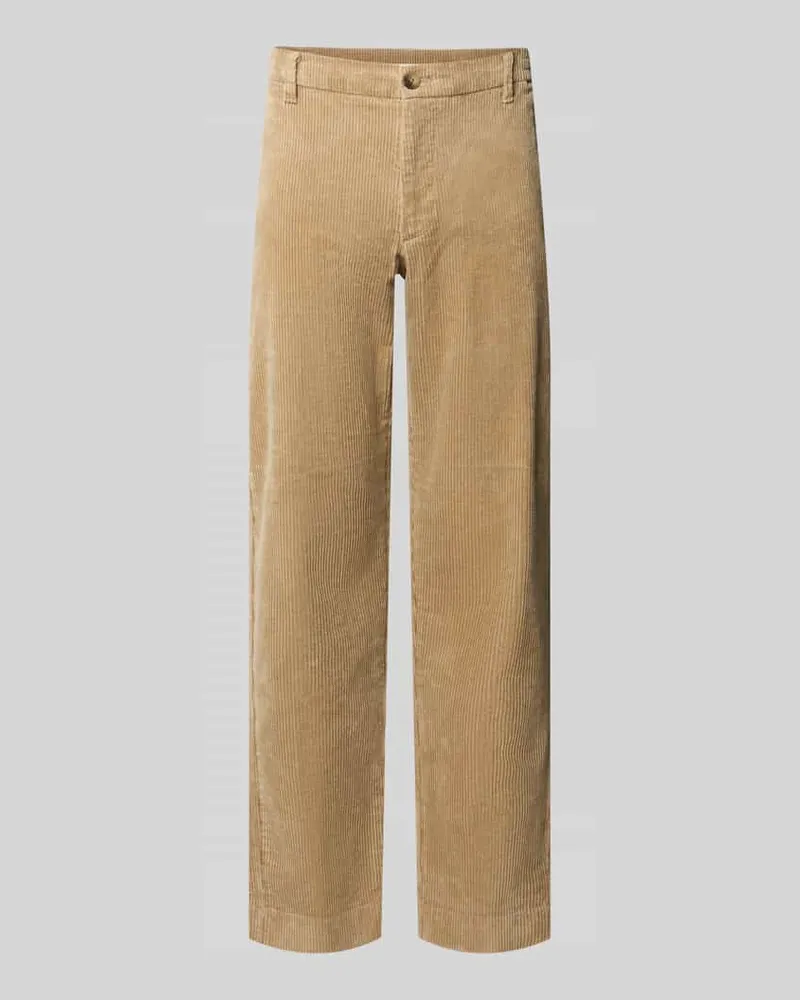 Selected Tapered Fit Cordhose aus reiner Baumwolle Modell 'LEROY Sand