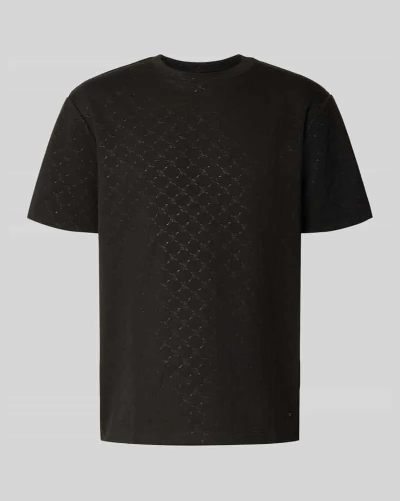 JOOP! T-Shirt mit geripptem Rundhalsausschnitt Black