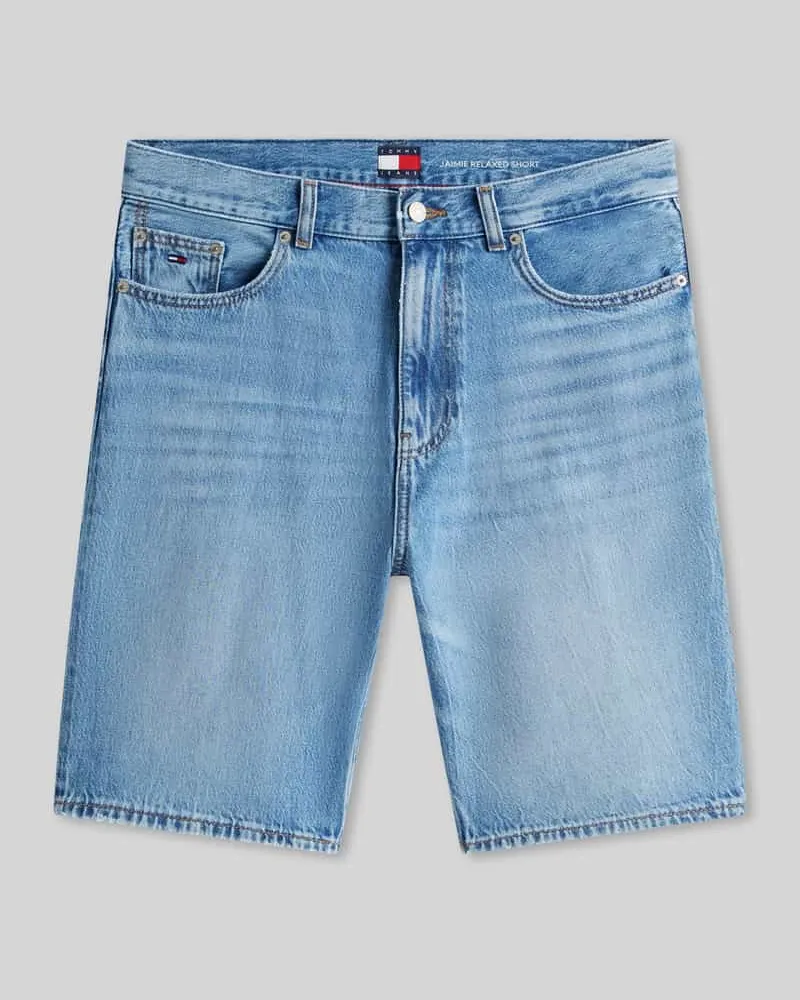 Tommy Hilfiger Relaxed Fit Jeansbermuda aus reiner Baumwolle Jeansblau