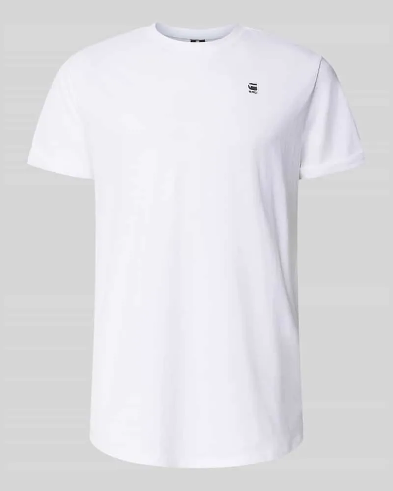 G-STAR RAW T-Shirt mit Label-Detail Offwhite