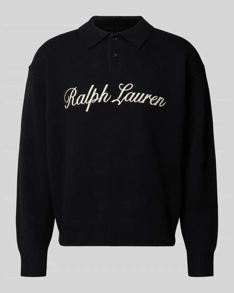 Ralph Lauren Regular Fit Sweatshirt aus Woll-Alpaka-Mix Black