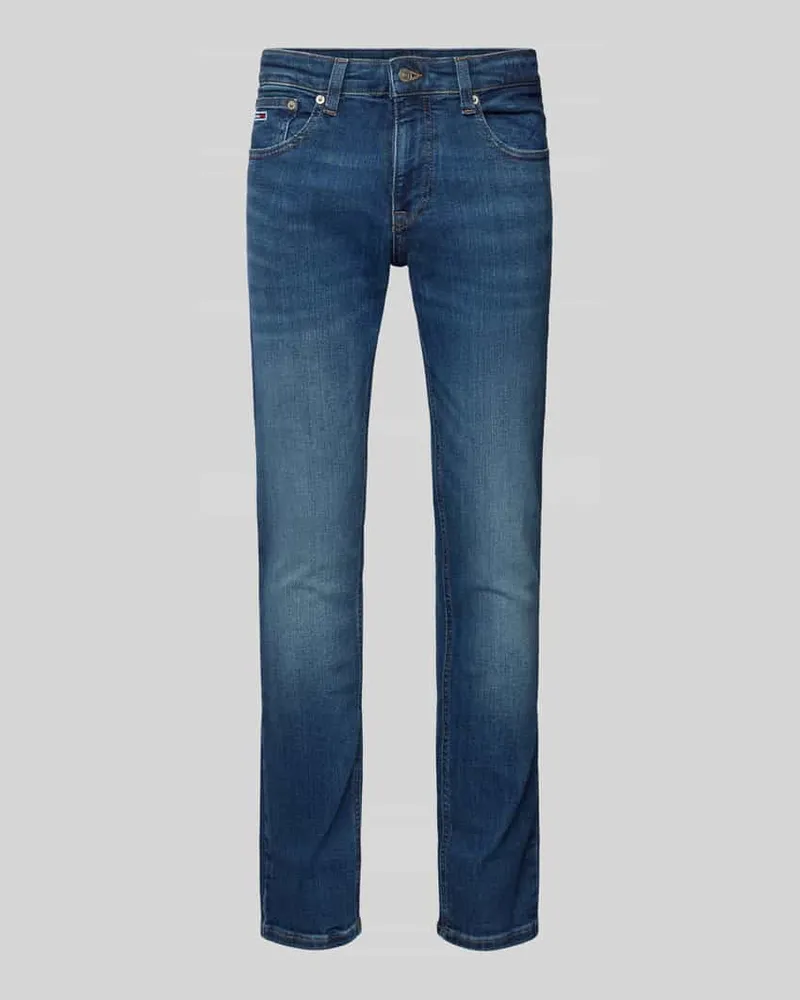 Tommy Hilfiger Slim Fit jeans mit Label-Stitching 