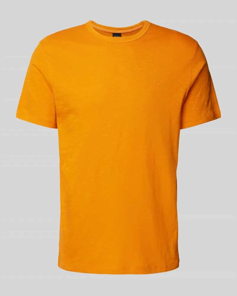 HUGO BOSS T-Shirt mit Label-Print Modell 'Tegood Orange