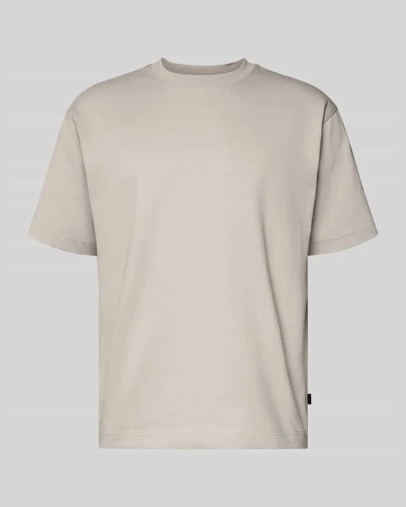 HUGO BOSS Regular Fit T-Shirt aus Baumwoll-Mix Modell 'TEETIM Sand