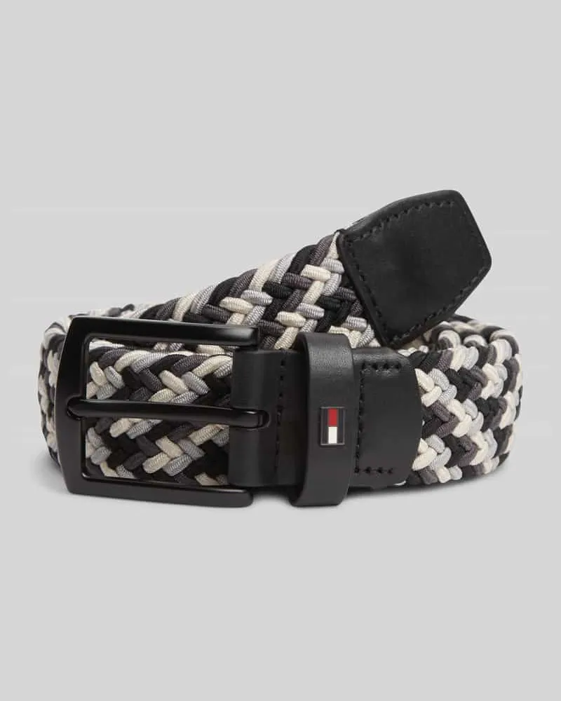 Tommy Hilfiger Geflochtener Gürtel Modell 'DENTON Black