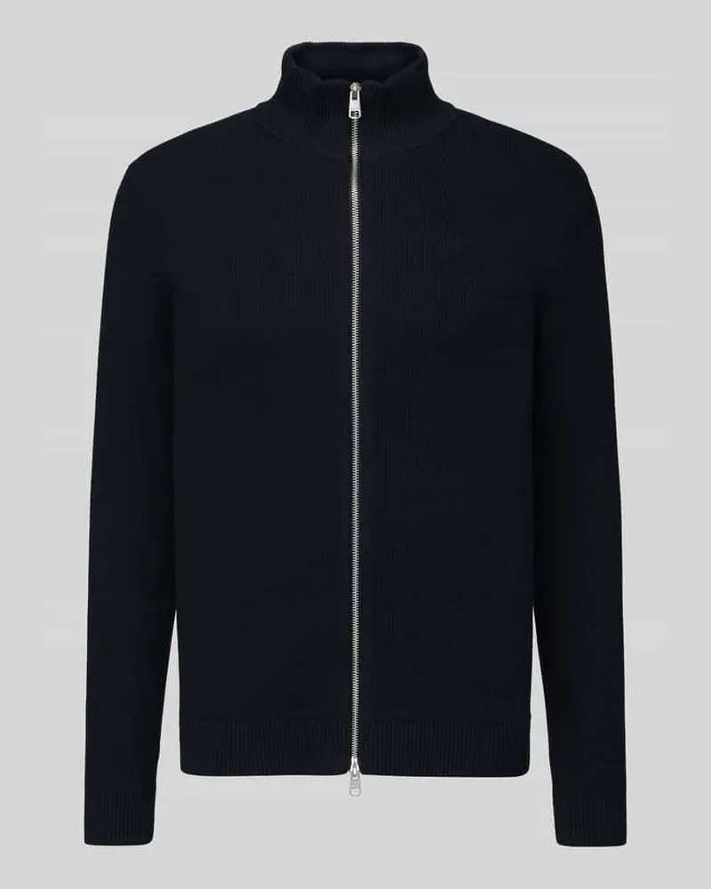 Selected Regular Fit Strickjacke aus reiner Baumwolle Modell 'DANE Dunkelblau