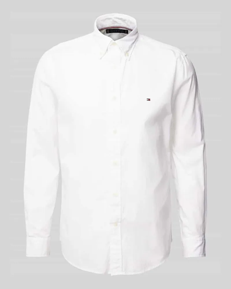 Tommy Hilfiger Freizeithemd mit Knopfleiste Weiss