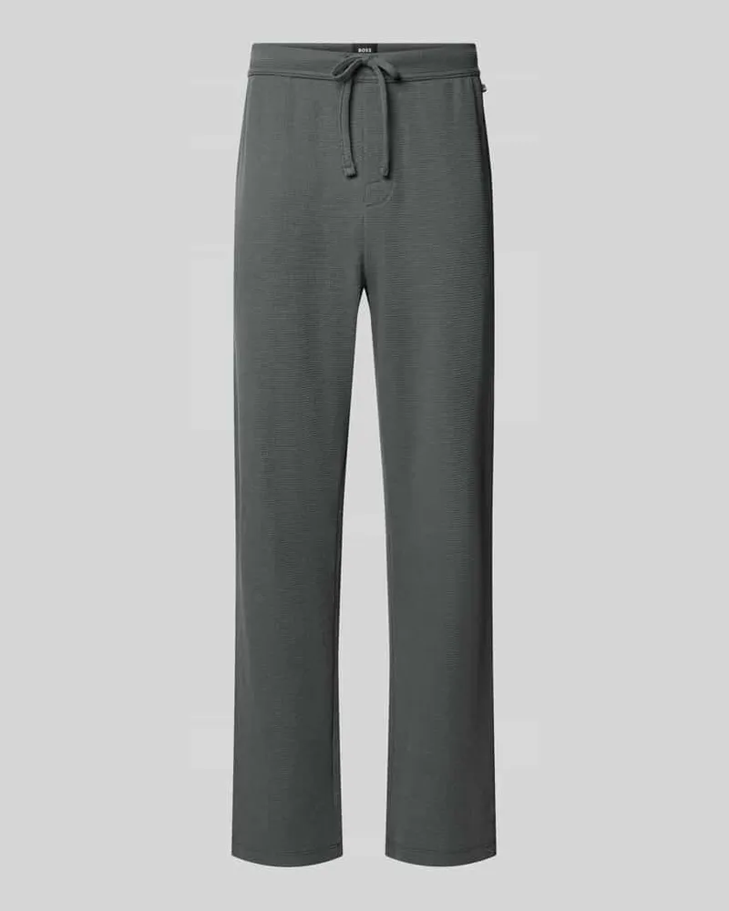 HUGO BOSS Sweathose mit Tunnelzug Schilf