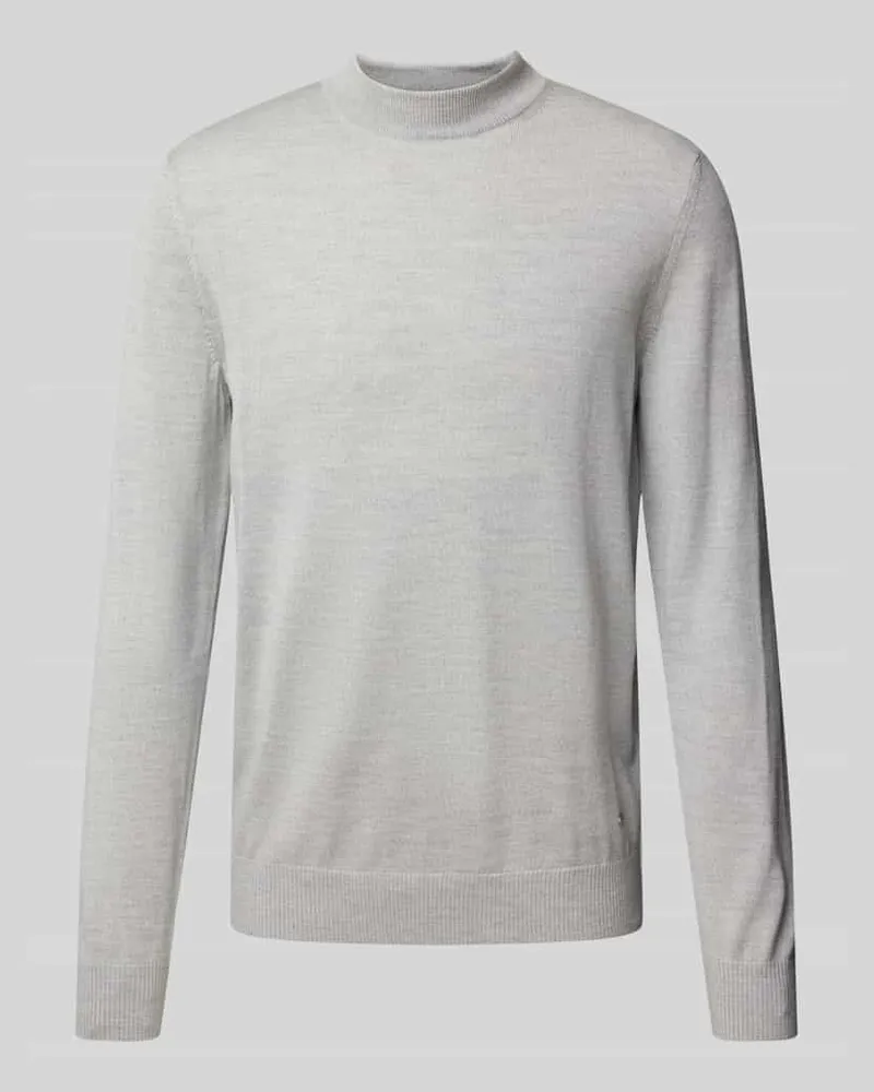 JOOP! Strickpullover aus Schurwolle mit Stehkragen Modell 'Davide 