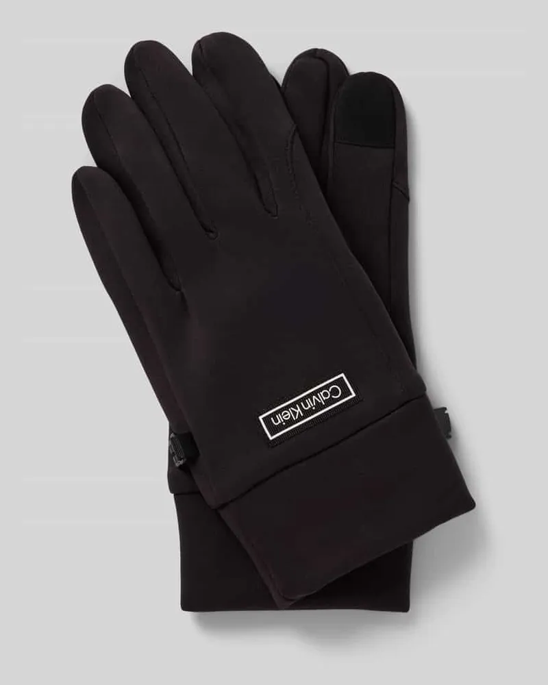 Calvin Klein Handschuhe mit Label-Patch 