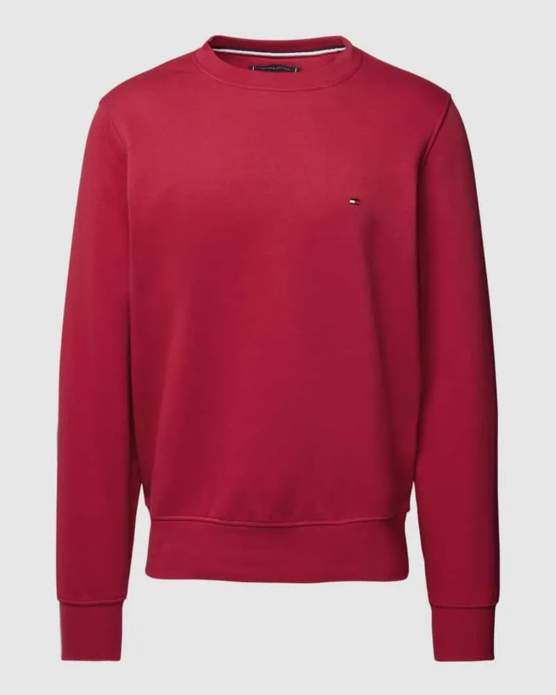 Tommy Hilfiger Strickpullover mit Label-Stitching Kirsche