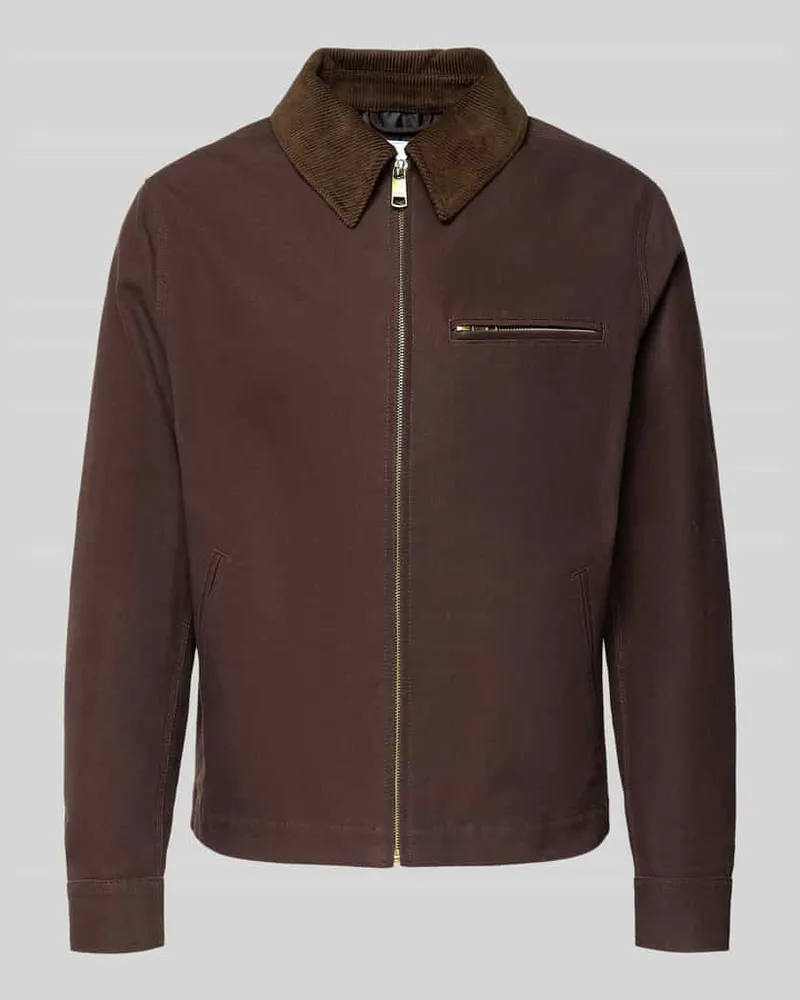 McNeal Regular Fit Jacke mit Umlegekragen Schoko