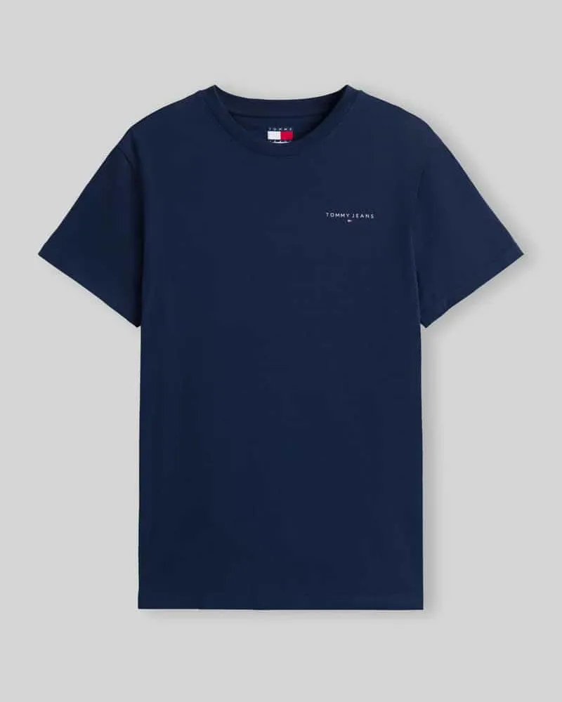 Tommy Hilfiger Slim Fit T-Shirt aus reiner Baumwolle Dunkelblau