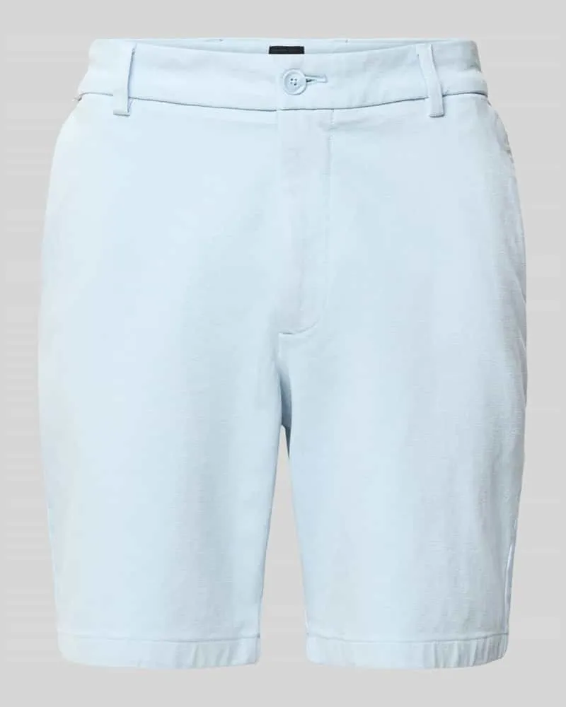 HUGO BOSS Modern Fit Chinoshorts aus Baumwoll-Mix Modell 'KANE1 Hellblau