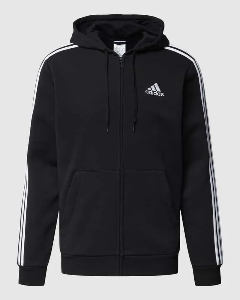 adidas Sweatjacke mit Logo-Streifen 