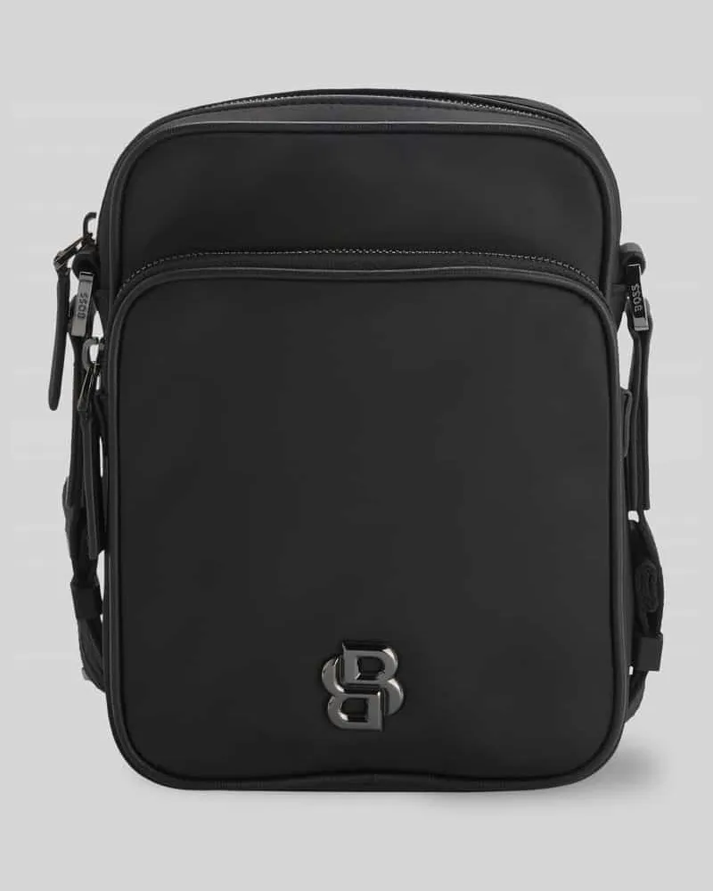 HUGO BOSS Umhängetasche aus Twill Modell 'B_ICON_NS CROSSB Black