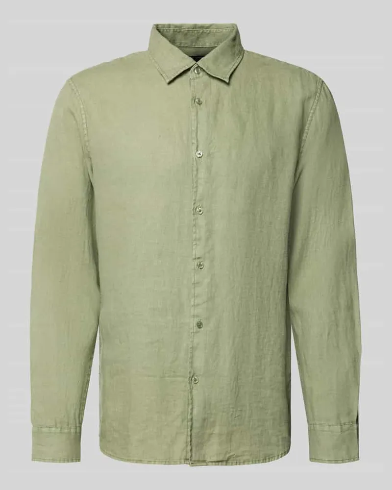 McNeal Leinenhemd mit Kentkragen Lind