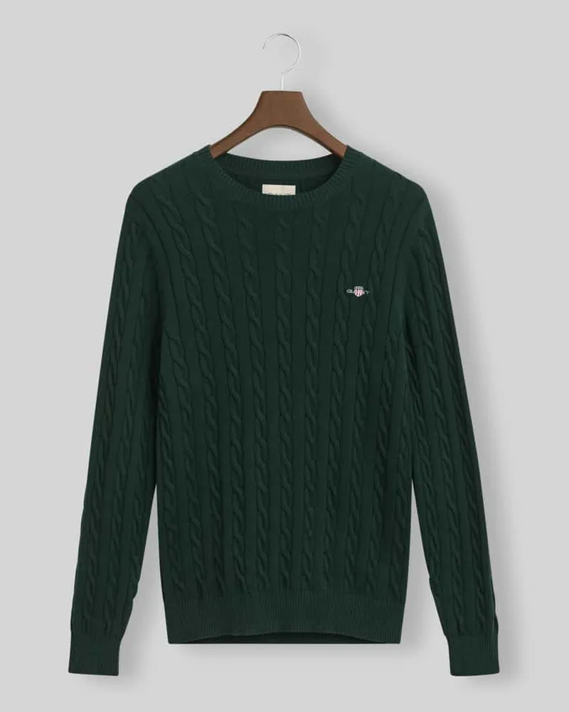 Gant Pullover mit Logo-Stickerei Dunkelgruen