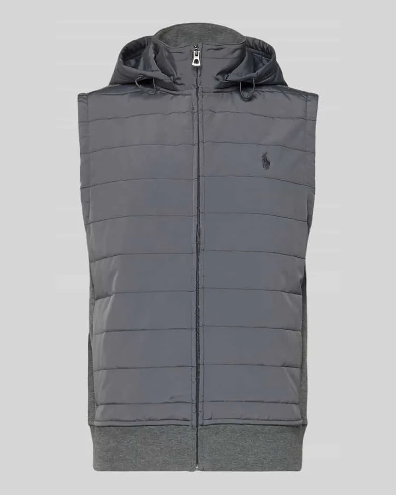Ralph Lauren Regular Fit Steppweste aus Baumwoll-Mix Anthrazit