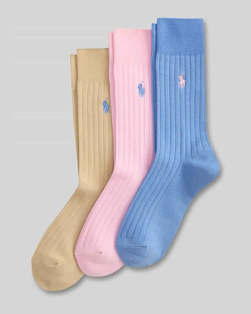Ralph Lauren Socken aus Baumwoll-Mix im 3er-Pack Rosa