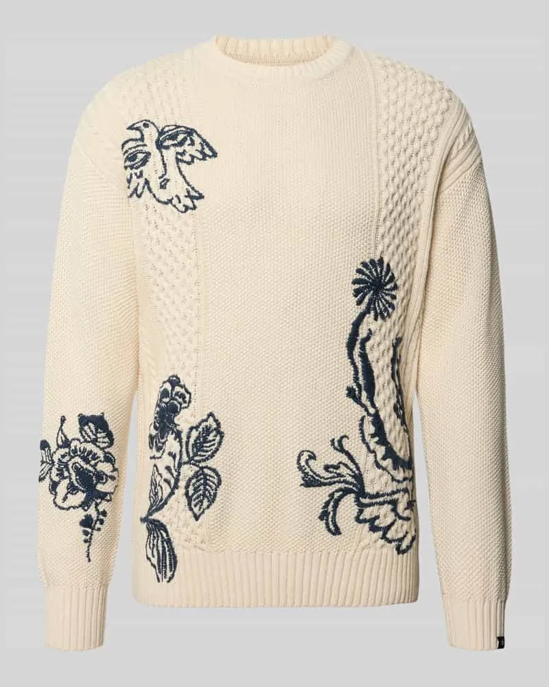 Scotch&Soda Strickpullover mit Stitchings Modell 'DELFTS BLAUW Sand