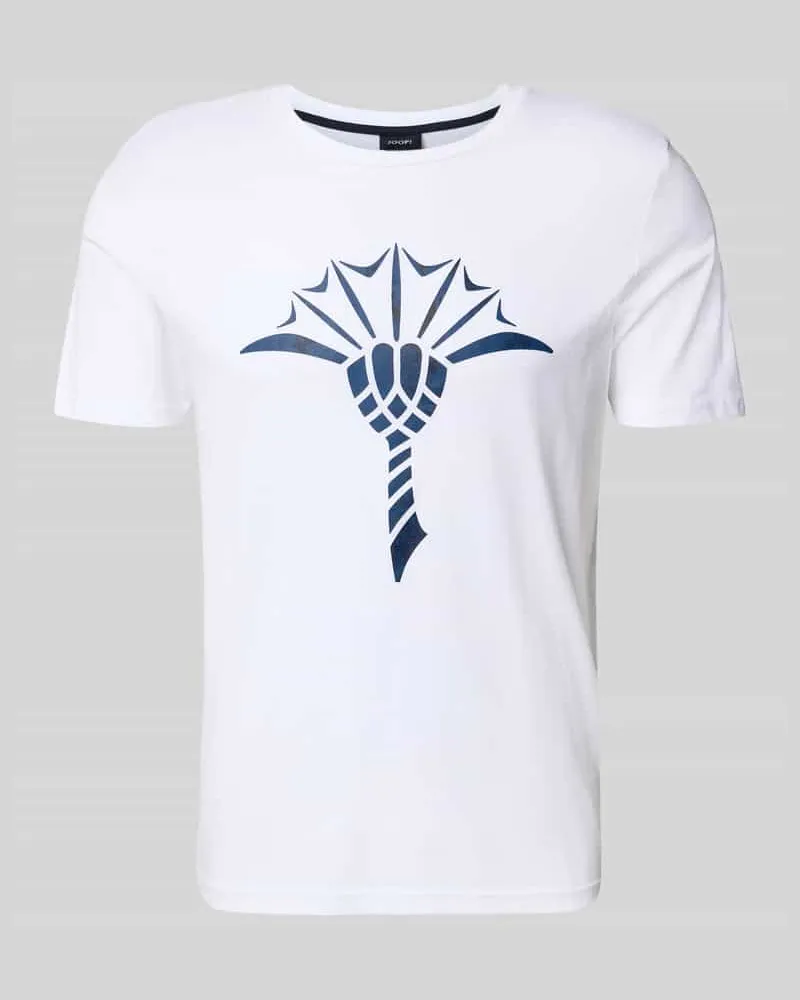 JOOP! T-Shirt mit Rundhalsausschnitt Modell 'Alerio Weiss
