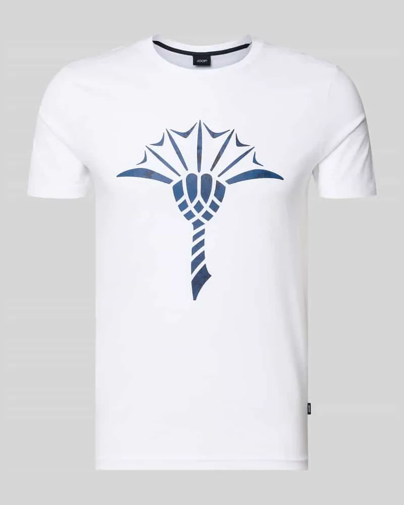 JOOP! T-Shirt mit Rundhalsausschnitt Modell 'Alerio Weiss
