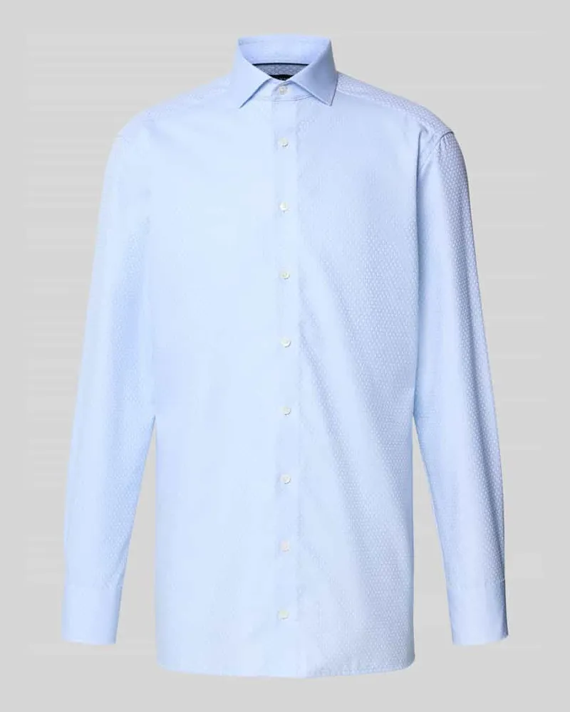Olymp Modern Fit Business-Hemd mit Kentkragen Bleu