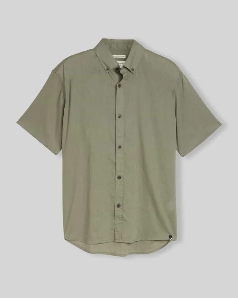 Tom Tailor Relaxed Fit Freizeithemd aus Leinen-Baumwoll-Mix Mint
