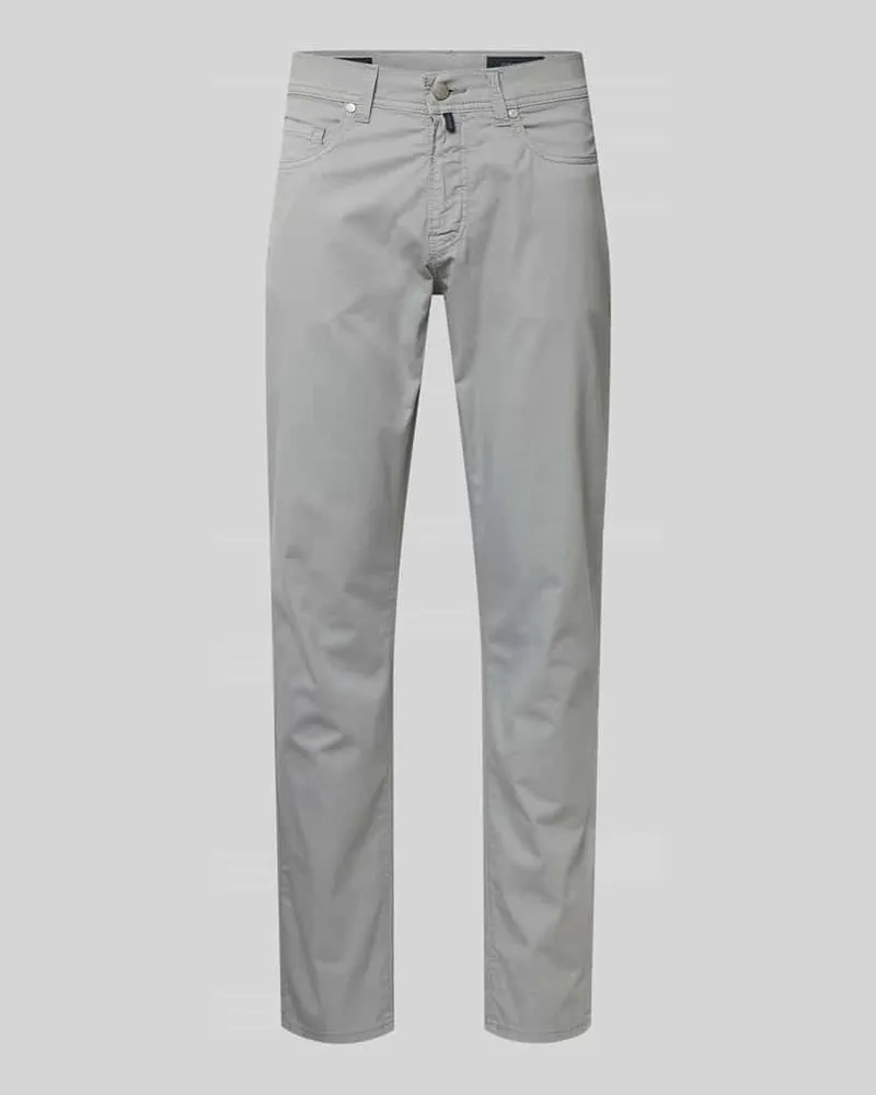 Pierre Cardin Regular Fit Hose mit Eingrifftaschen Modell 'Lyon Hellgrau