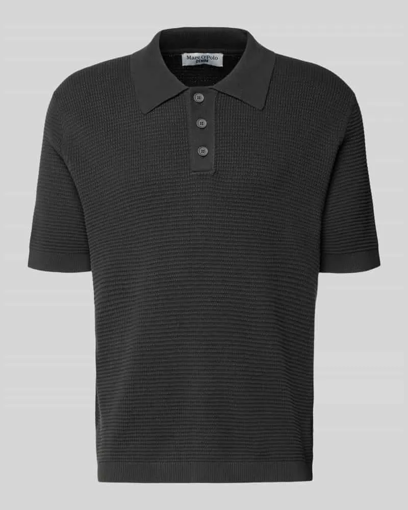 Marc O'Polo Regular Fit Poloshirt aus reiner Baumwolle Graphit