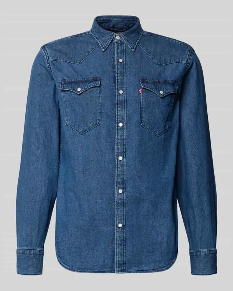 Levi's Regular Fit Jeanshemd aus reiner Baumwolle Modell 'BARSTOW WESTERN STANDARD Blau
