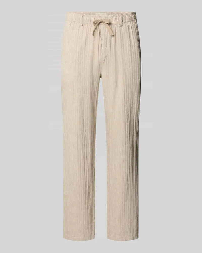 Blend Hose aus Leinen-Baumwoll-Mix Modell 'MAXIM Beige