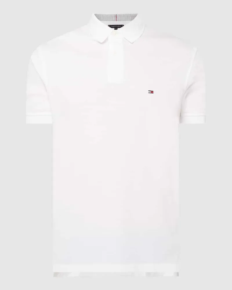 Tommy Hilfiger Regular Fit Poloshirt mit Logo-Stitching 
