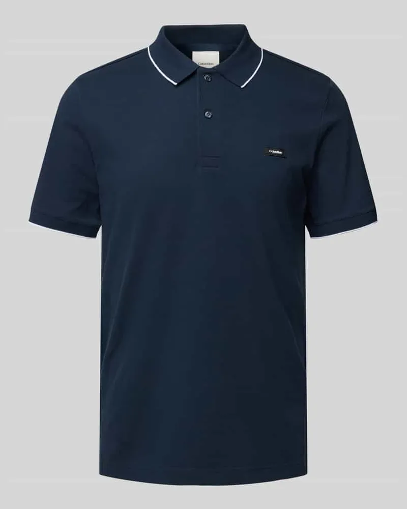 Calvin Klein Poloshirt mit Label-Detail 