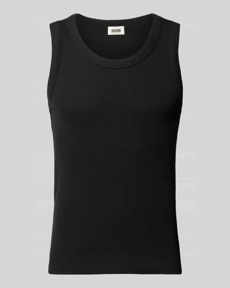 Drykorn Tanktop in Ripp-Optik Modell 'Nathan Black