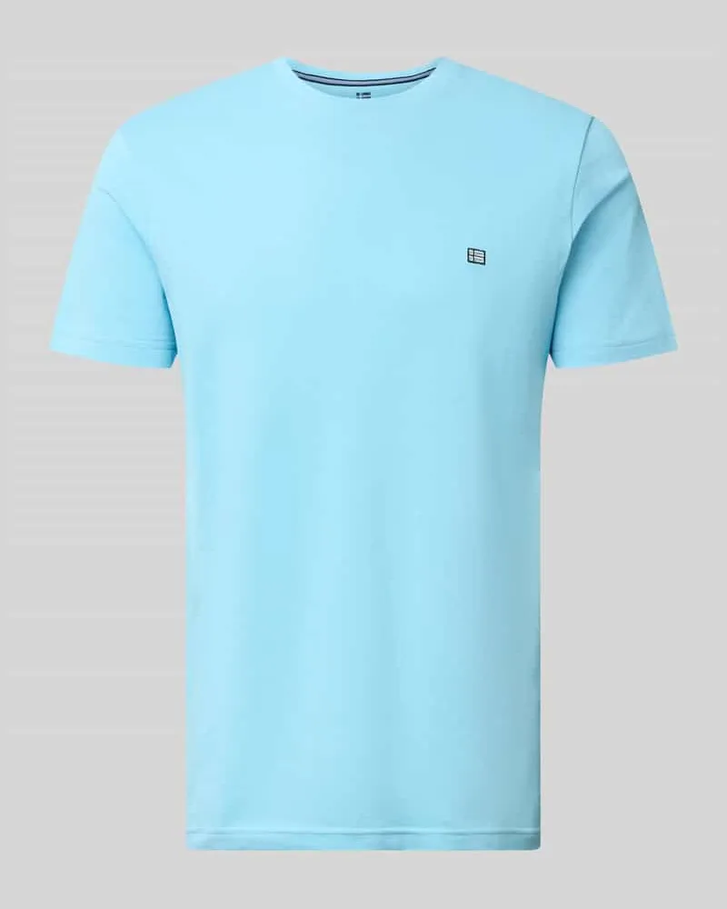 Christian Berg T-Shirt aus Baumwolle mit Rundhalsausschnitt Ocean