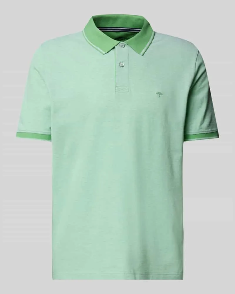 Fynch-Hatton Poloshirt mit Label-Stitching 