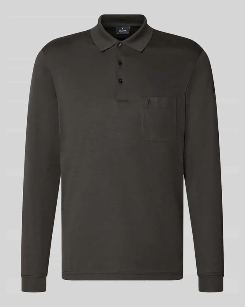 Ragman Regular Fit Poloshirt aus Baumwoll-Mix Anthrazit