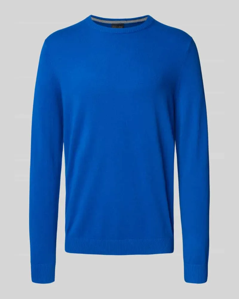 Christian Berg Regular Fit Kaschmirpullover mit Rundhalsausschnitt 