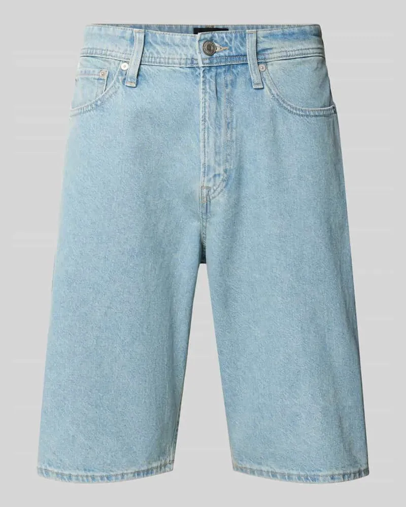 Jack & Jones Jeansshorts im 5-Pocket-Design Modell 'ALEX Jeansblau