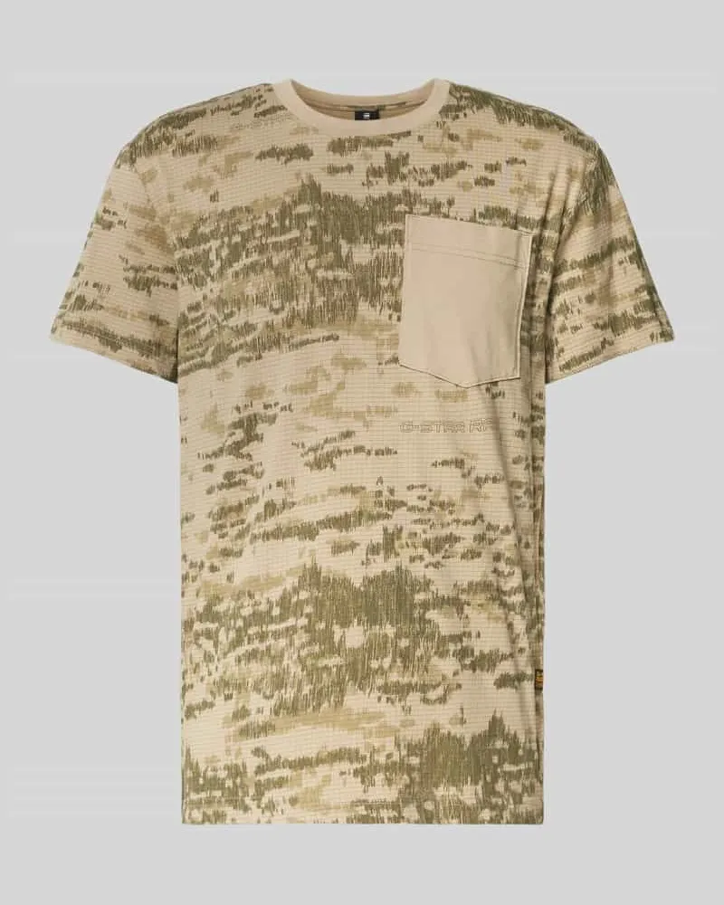 G-STAR RAW T-Shirt mit Rundhalsausschnitt und Brusttasche 