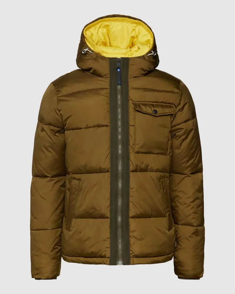 Scotch&Soda Jacke mit Label-Details Oliv