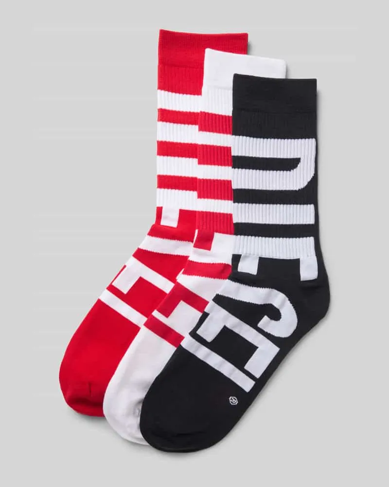 Diesel Socken mit Label-Detail im 3er-Pack 