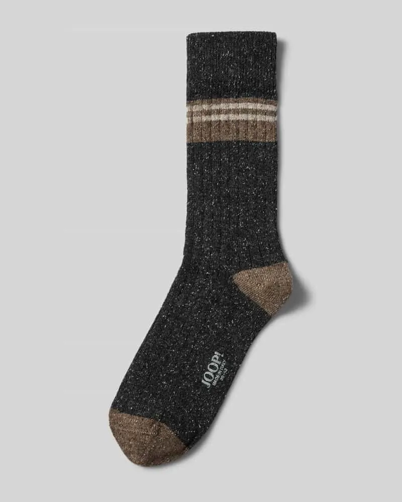 JOOP! Socken aus Baumwoll-Mix im 2er-Pack Anthrazit