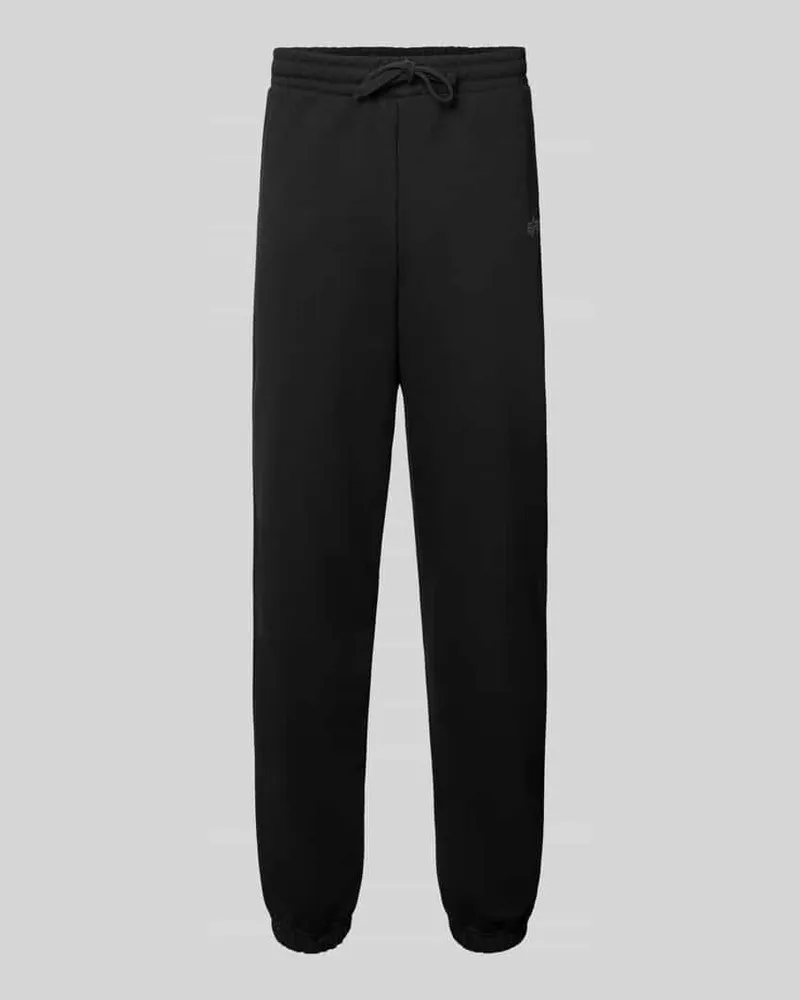 Alpha Industries Sweatpants mit Label-Print Black